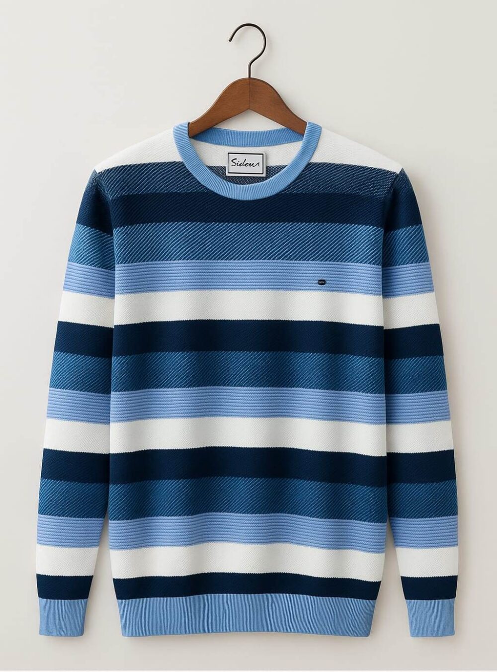 Trendy Men’s Striped Winter T-Shirt