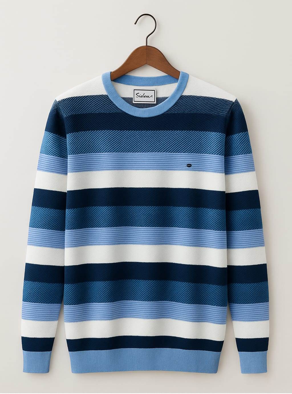 Trendy Men’s Striped Winter T-Shirt