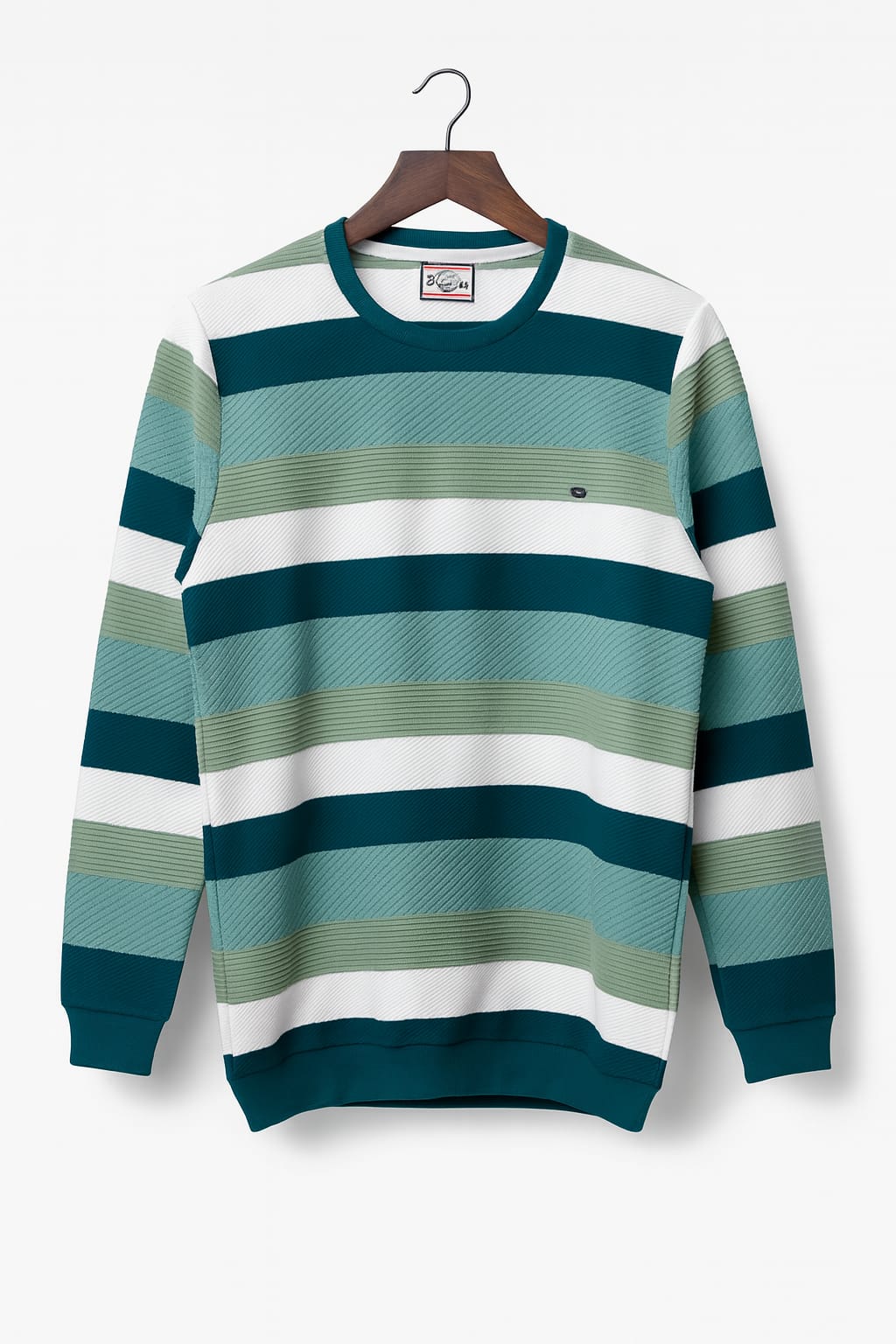 Trendy Men’s Striped Winter T-Shirt