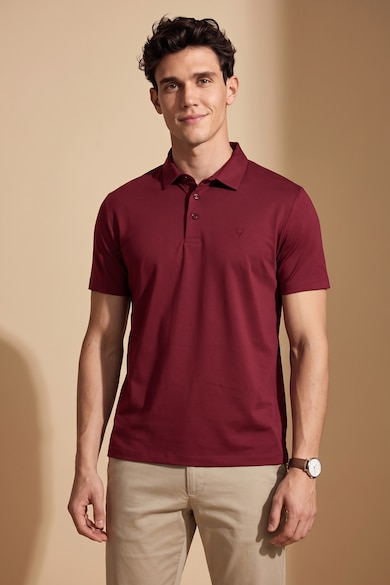 KAWAKUU Men's Premium Maroon Polo T-Shirt